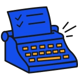 Írógép ikon